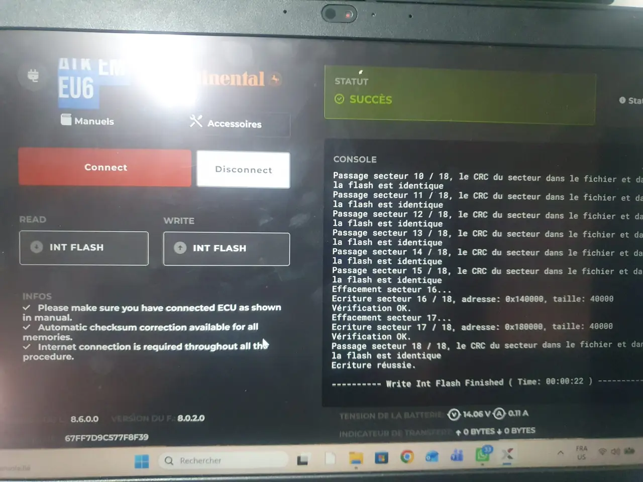 Control unit programming completed after AdBlue-system diagnosis
